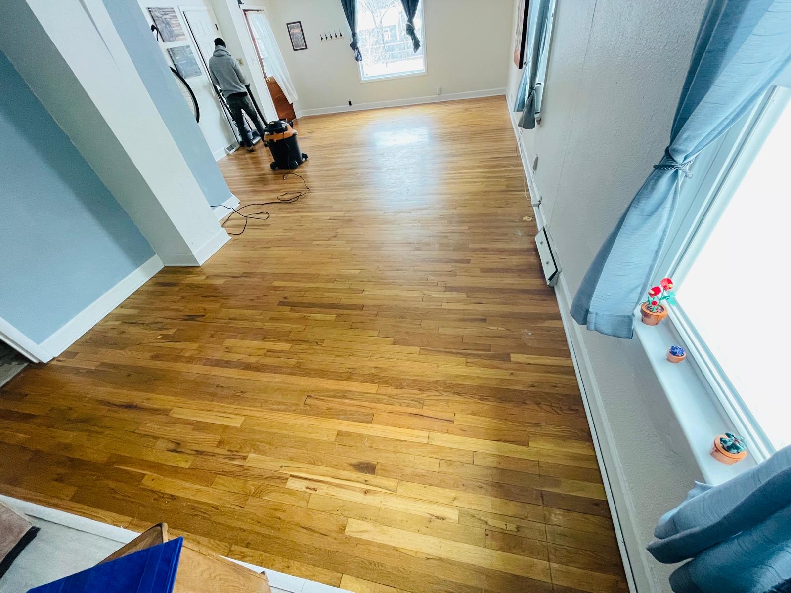Hardwood Floor Refinishing, before